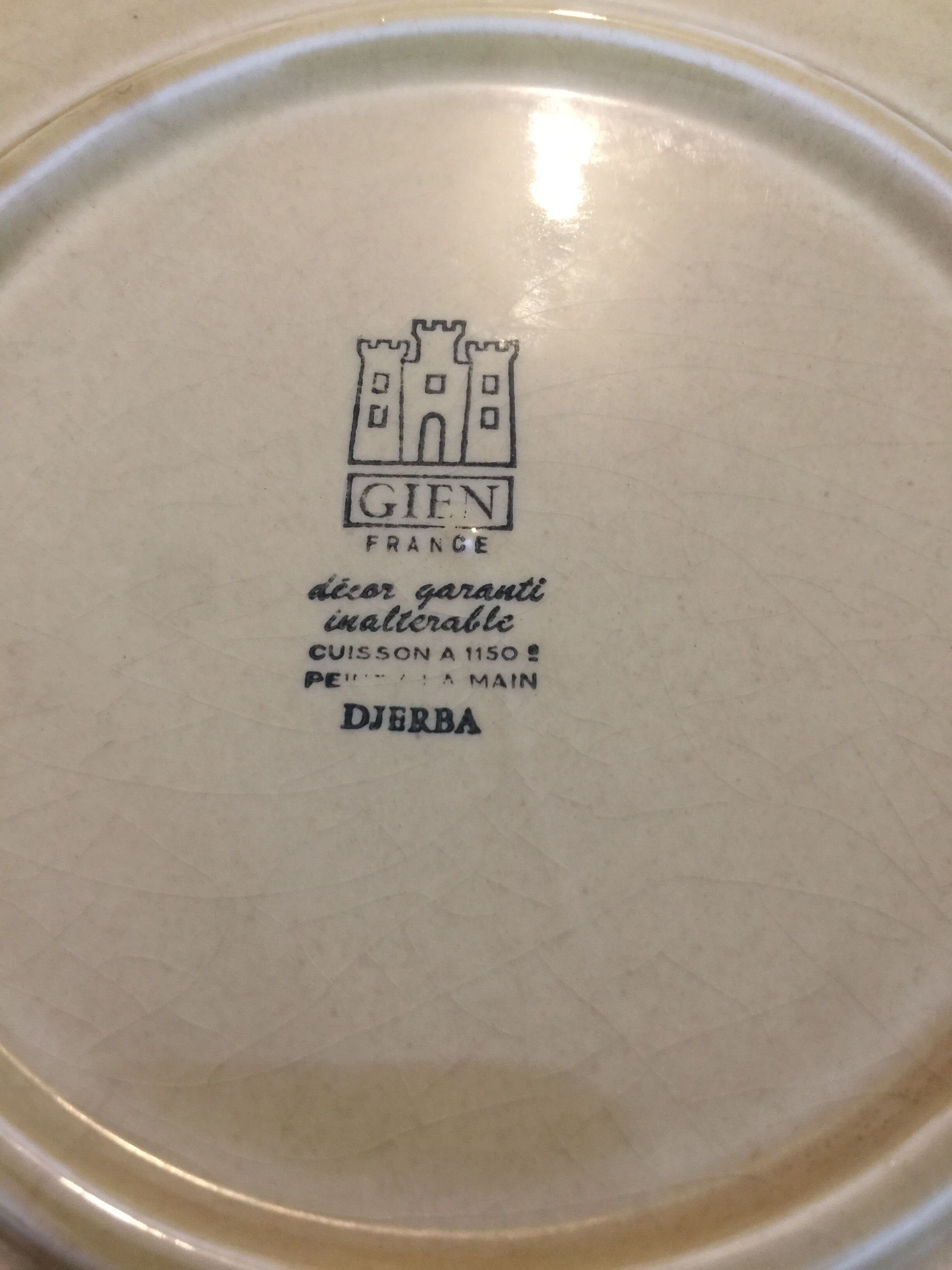 Vintage Djerba Gien plates