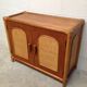 Sideboard wood, bamboo and rattan