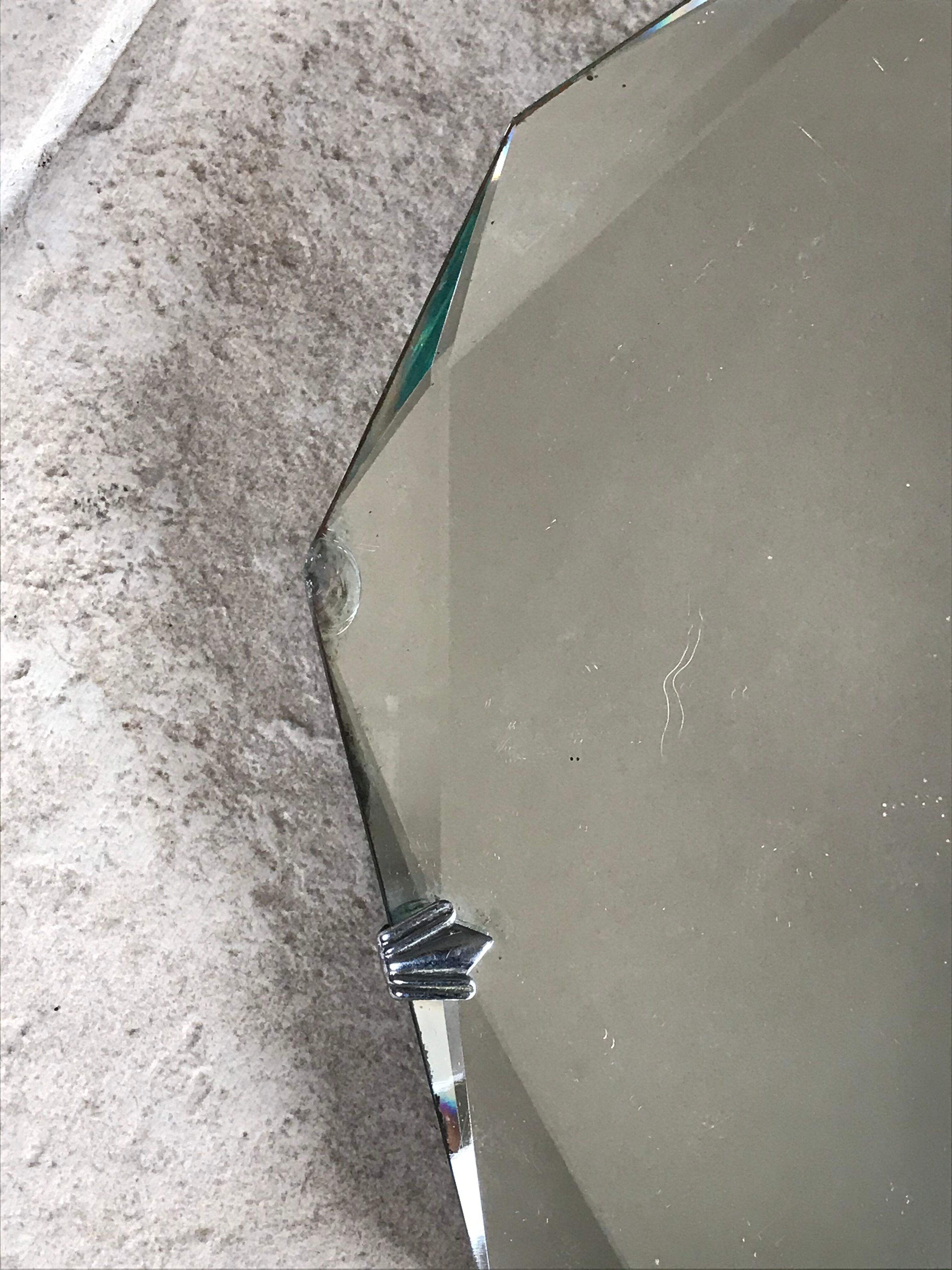 Art Deco Bevelled Mirror 68X41