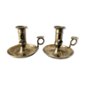 Duo candlesticks in brass