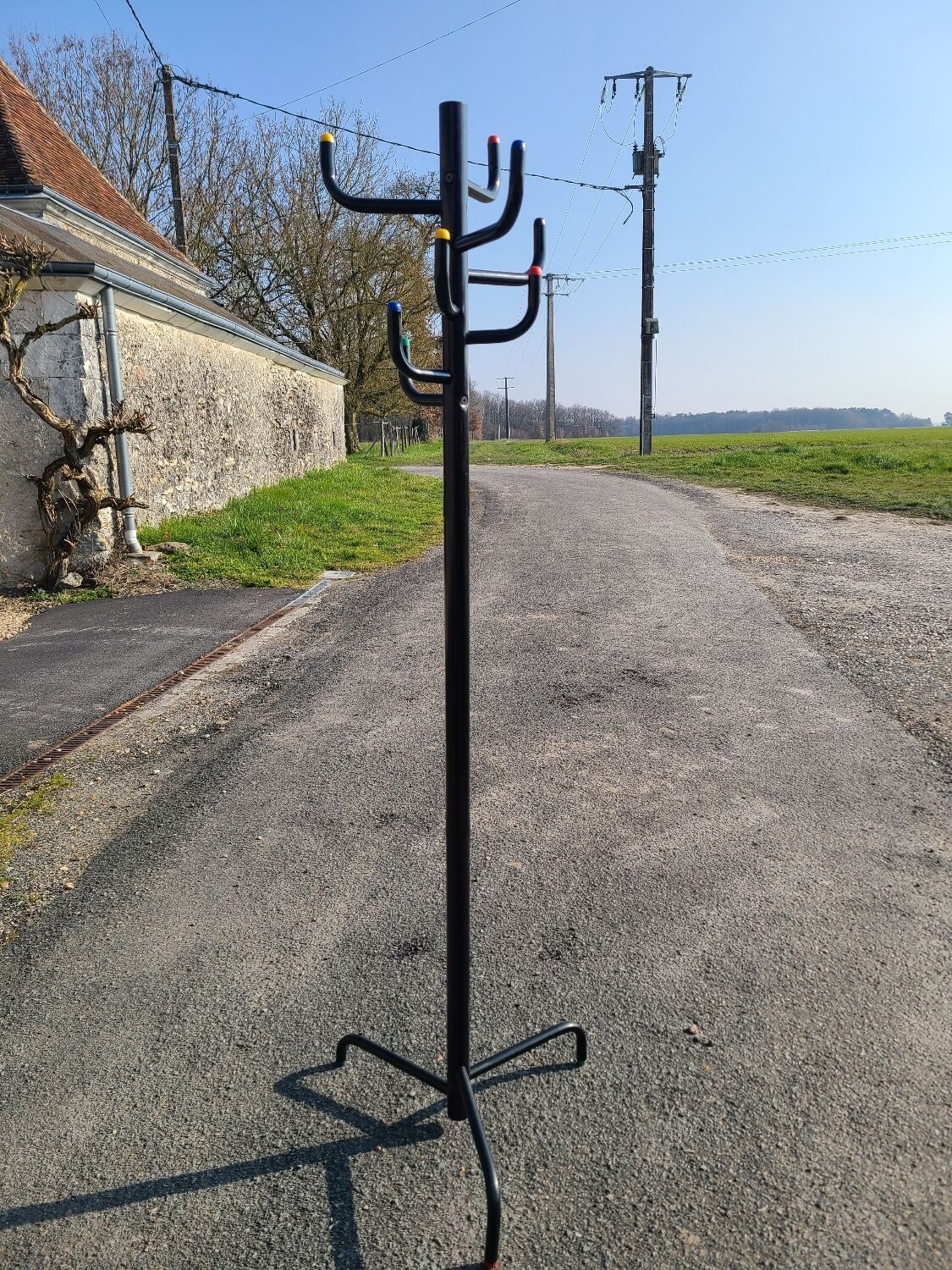 Coat rack on vintage stand circa 1970-80