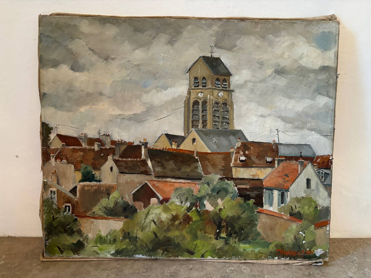 Village landscape signed Mauboussin