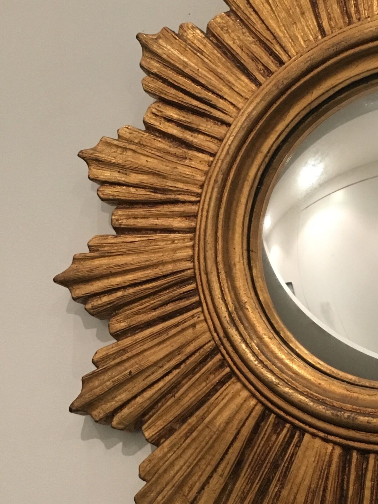 Mirror convex Sun resin.