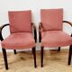 Two vintage bridge armchairs