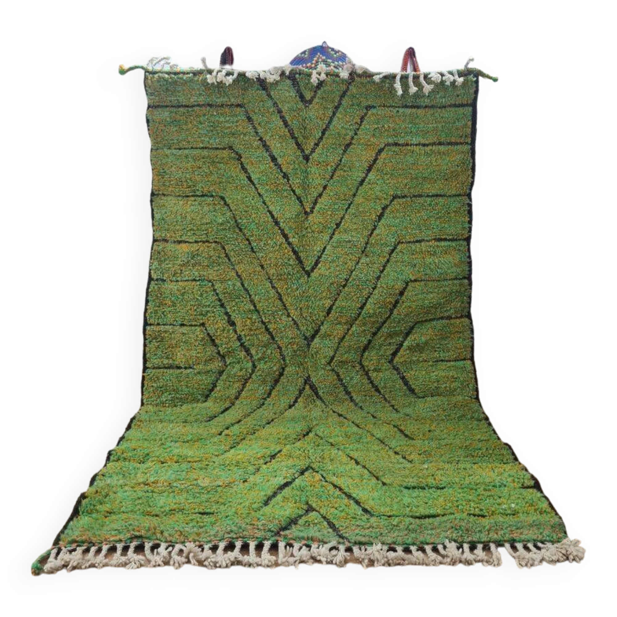 Handmade wool Berber rug 250x150 cm