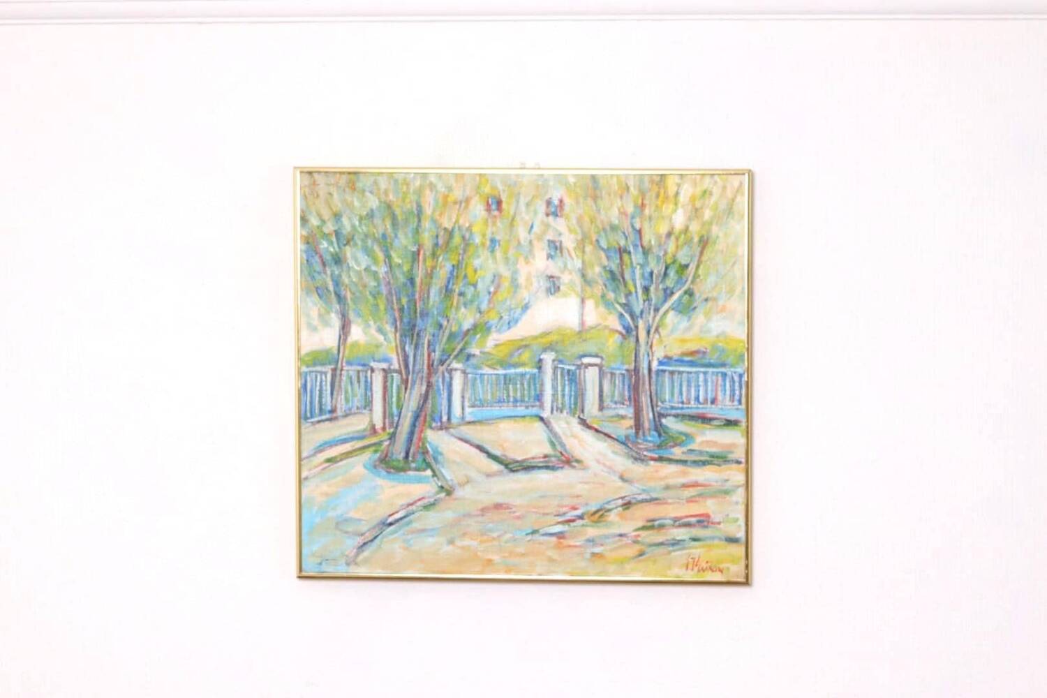 Swedish Oil on Canvas – “Sapri, Italy” by Gunnar Ingemar Erixon