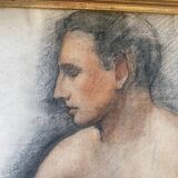 Dessin 1930 "Jeune homme de profil"