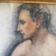 Dessin 1930 "Jeune homme de profil"