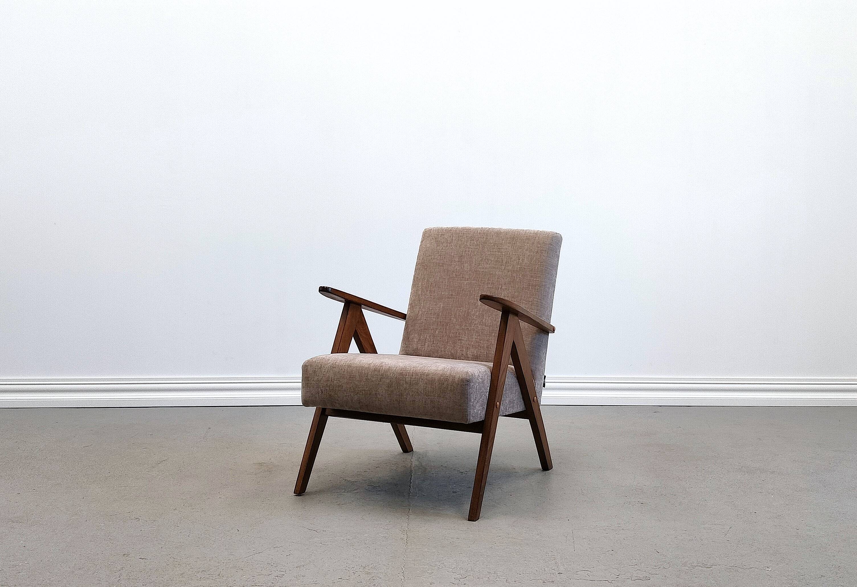 1960 Mid Century Easy Chair Model B 310 Var in Gray