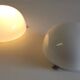 20 cm opaline globe ceiling or wall light - mid-20th century