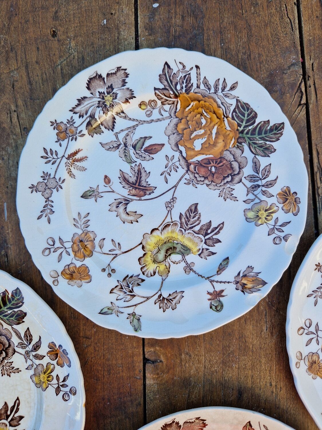 Set of 8 English Dessert Plates Mason's Chantilly Pattern