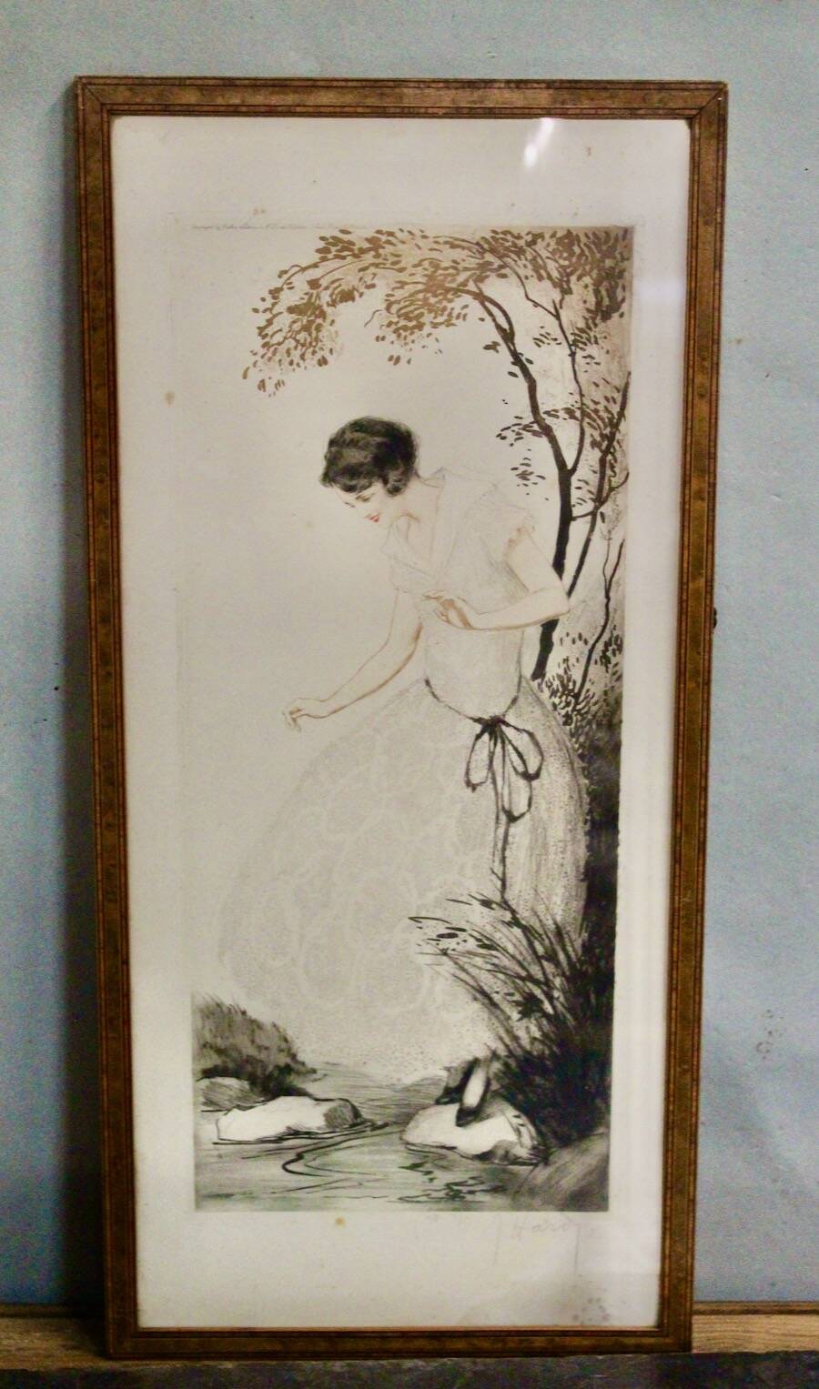 Gravure Art Déco Par Jean Hardy