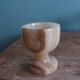 Alabaster onyx egg cup