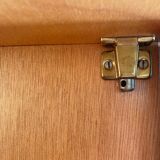 Chene and rattan cabinet