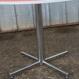 Orange round table 70