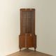 Classic English corner display cabinet in Georgian style from the 1920s