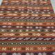 Berber Kilim handmade multicolored wool 119 x 177 cm