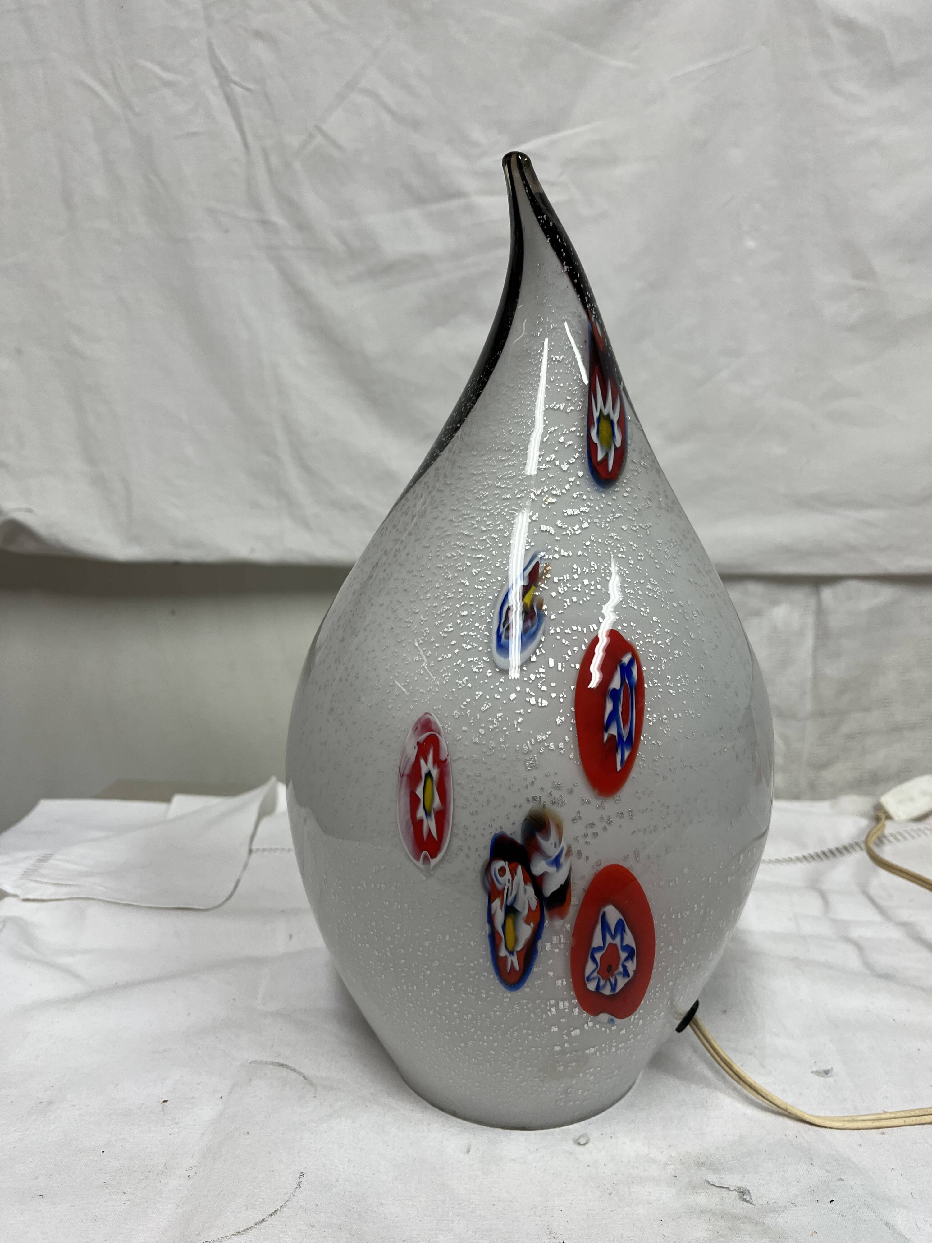 Murano glass drop lamp design from the 70s