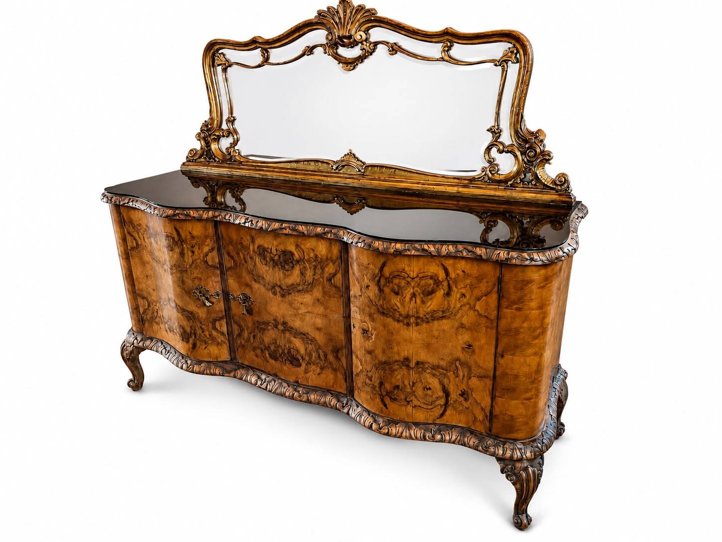 Buffet Chippendale avec miroir