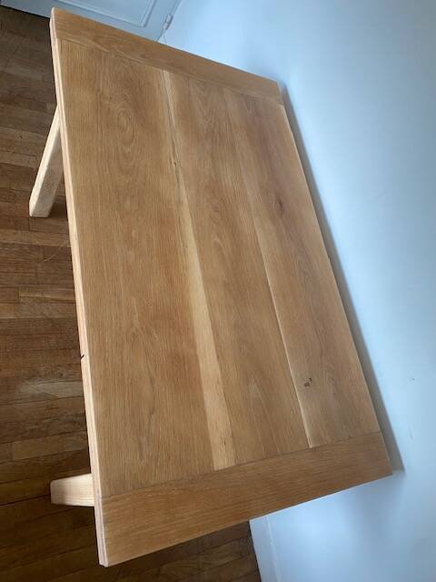 Table chêne brut vintage