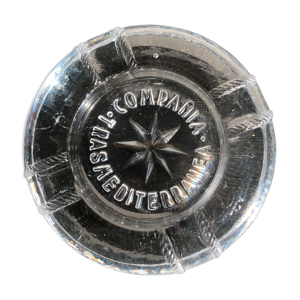 cendrier en verre vintage