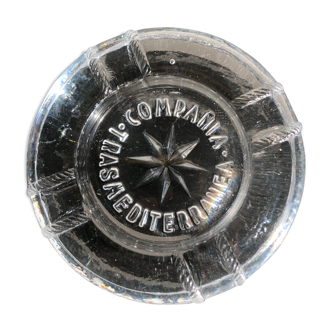 Glass ashtray vintage liner compania trasmediterranea