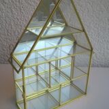 Vitrine laiton et verre