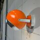 Vintage Space Age wall light orange/chrome ball