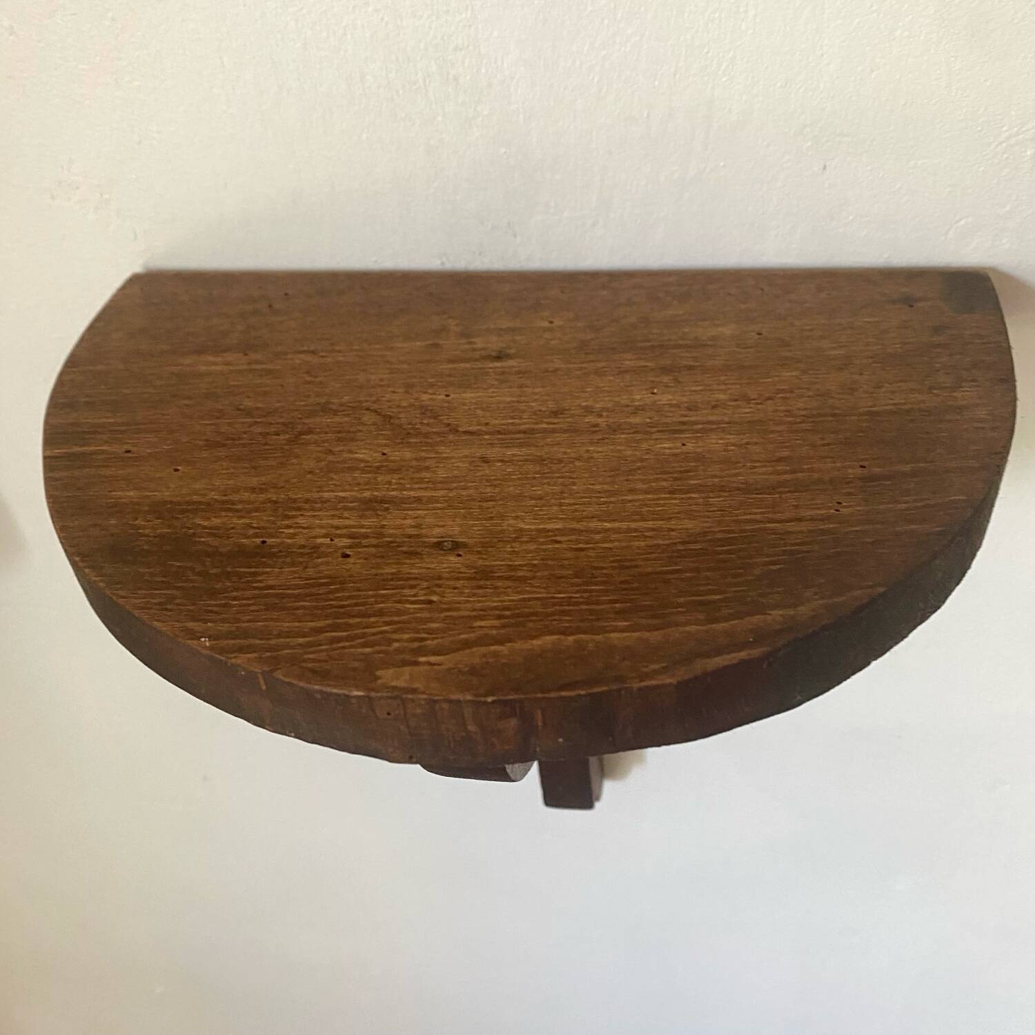 Half-moon wall shelves