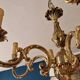 Vintage brass-plated bronze chandelier