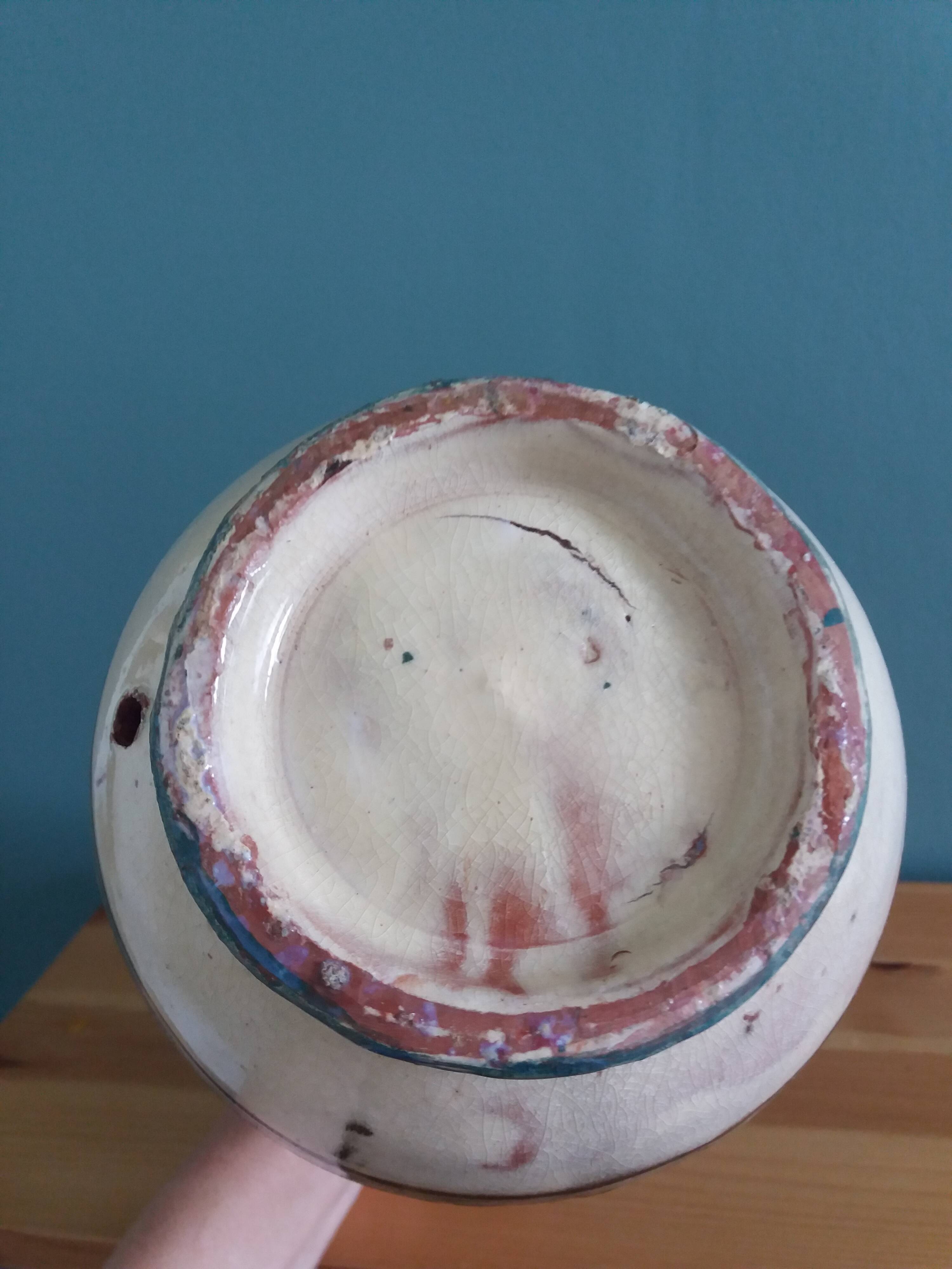 Safi Morocco terracotta vase lamp base