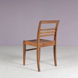 1950s side chair in beech wood by René Gabriel, France