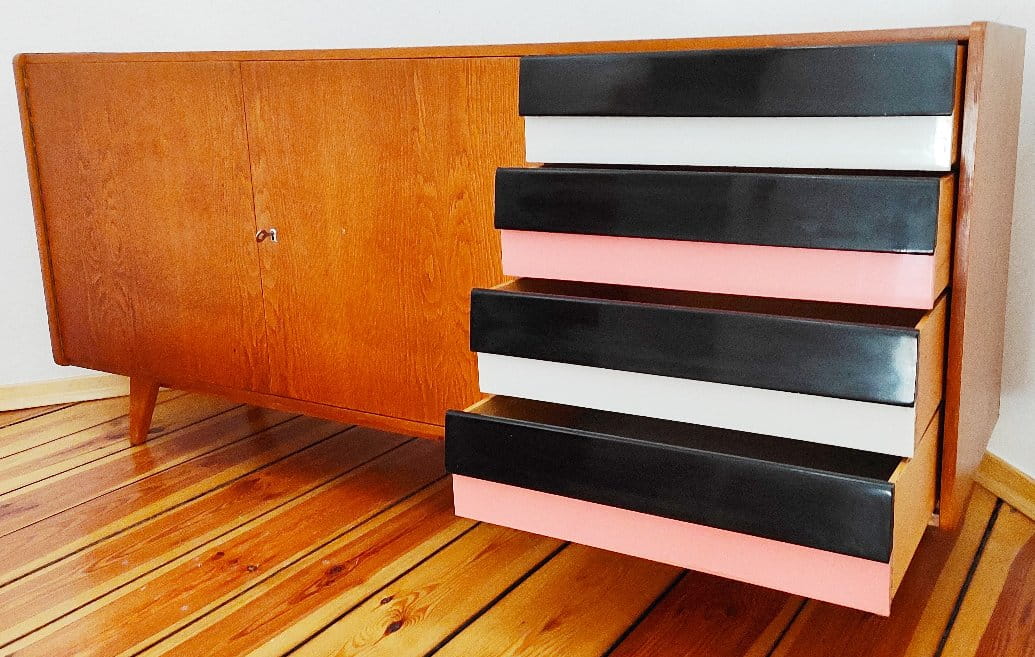Sideboard designed by J. Jiroutek U 460, Czechoslovakia, 1960s