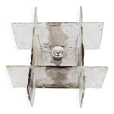 Glass wall sconce designed by Carlo Nason for Kalmar, 1960s.