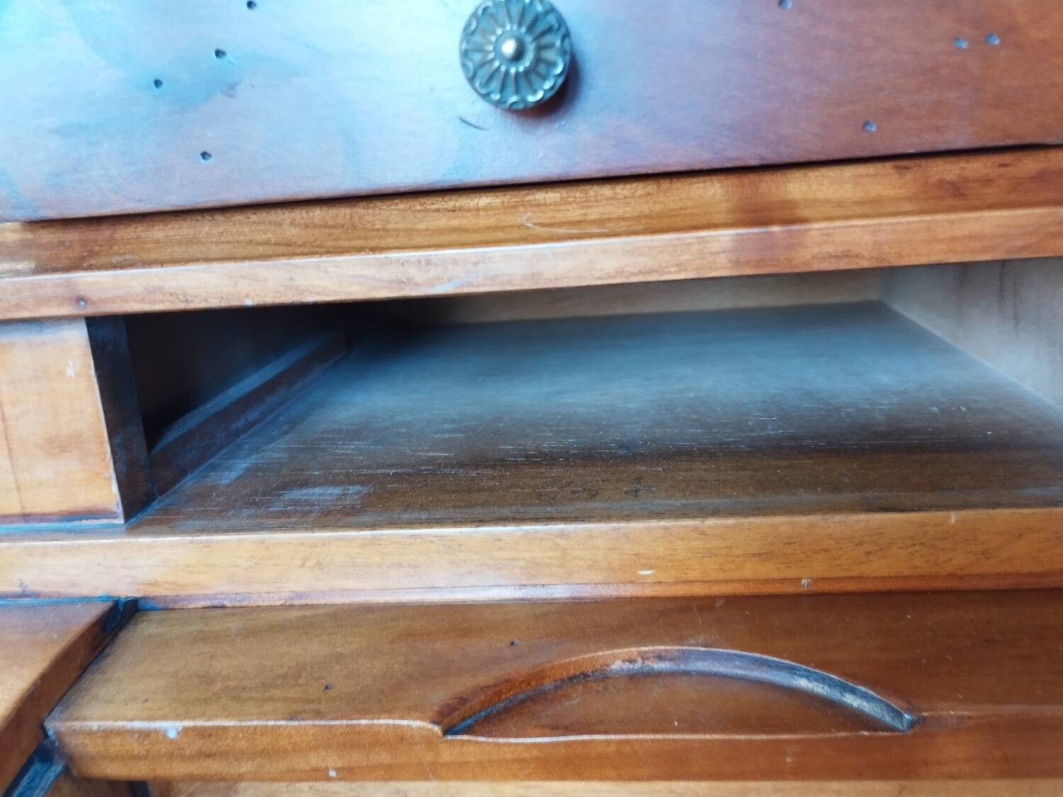 Antique cylindrical desk, Louis XVI style