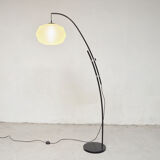 Floor lamp black adjustable arc, 1960