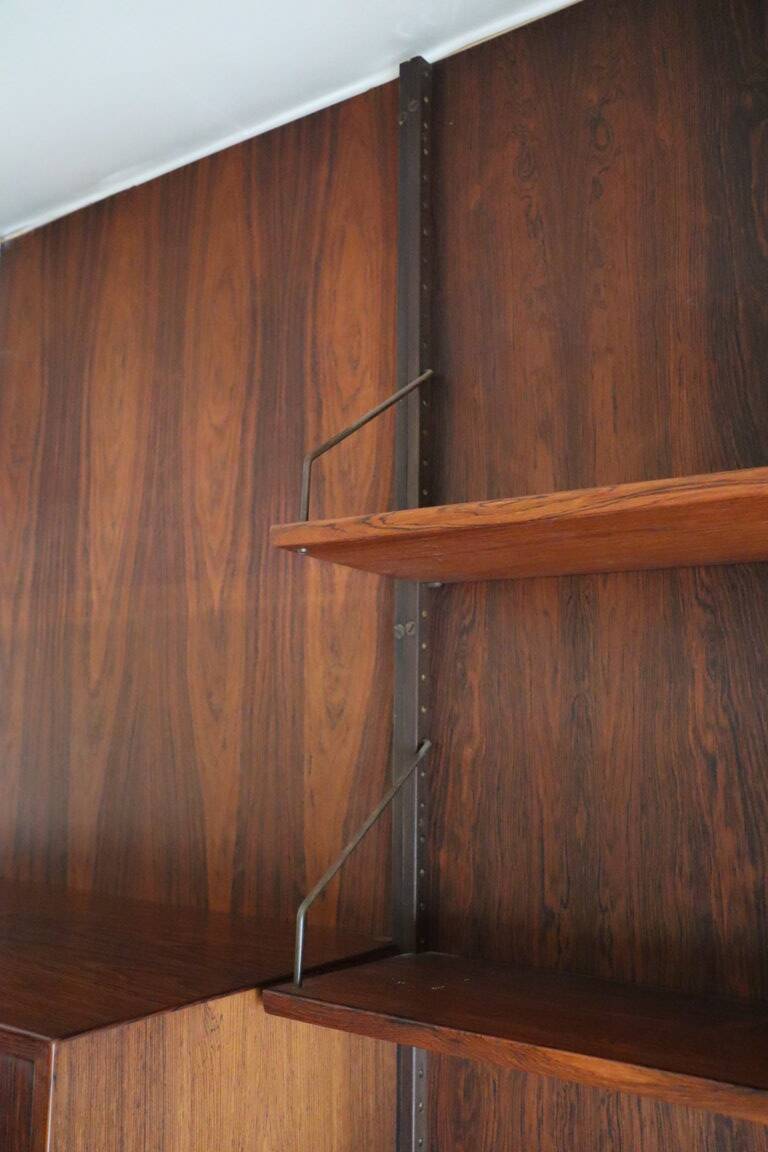 Danish wall bookcase by Thygesen and Sorensen in rosewood, 1960
