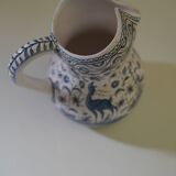 Hand-painted porcelain pitcher