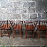 Brutalist mountain chairs, set of 4