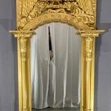 Mirror 212x101 cm empire era early nineteenth, gilding with gold leaf very good condition
