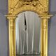 Mirror 212x101 cm empire era early nineteenth, gilding with gold leaf very good condition