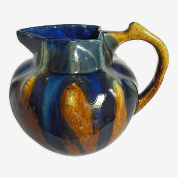 Art nouveau pitcher enamelled earth early twentieth century