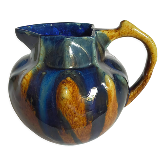 Art nouveau pitcher enamelled earth early twentieth century