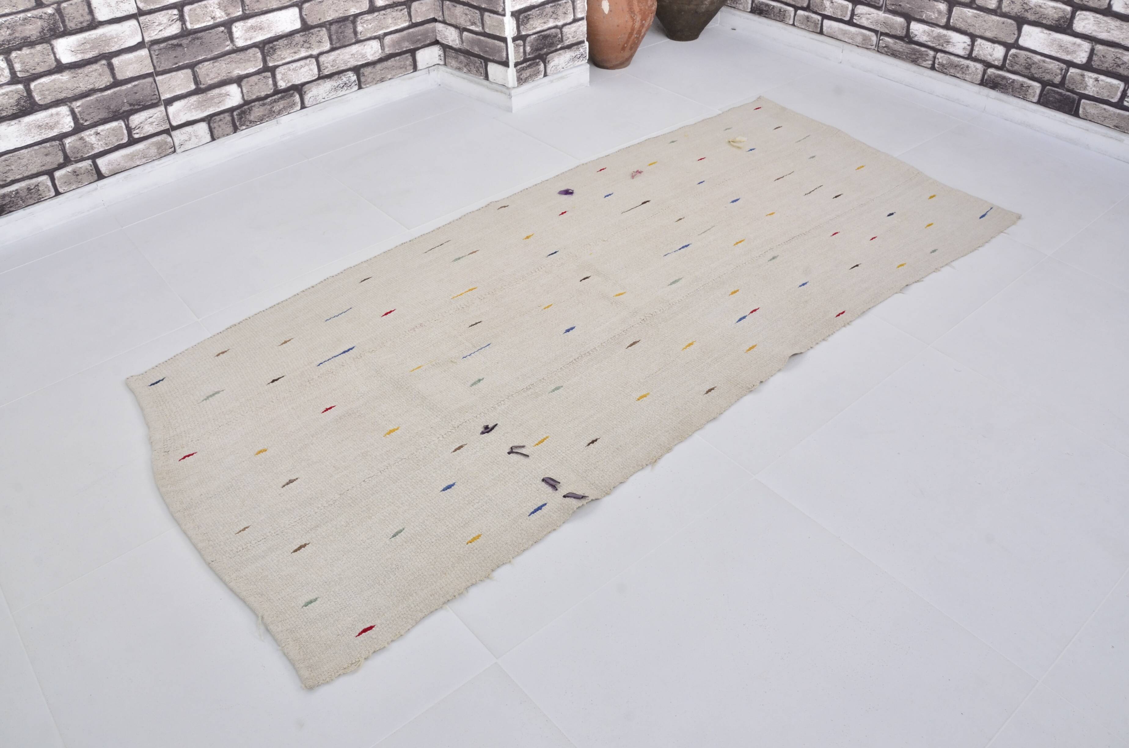 Anatolian Decorative Tribal Hemp Kilim Rug  sku 3652