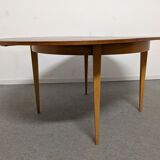 Vintage round table extended by the 50s/60s