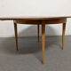 Vintage round table extended by the 50s/60s