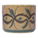 pot de fleurs marron vintage fleurs vertes