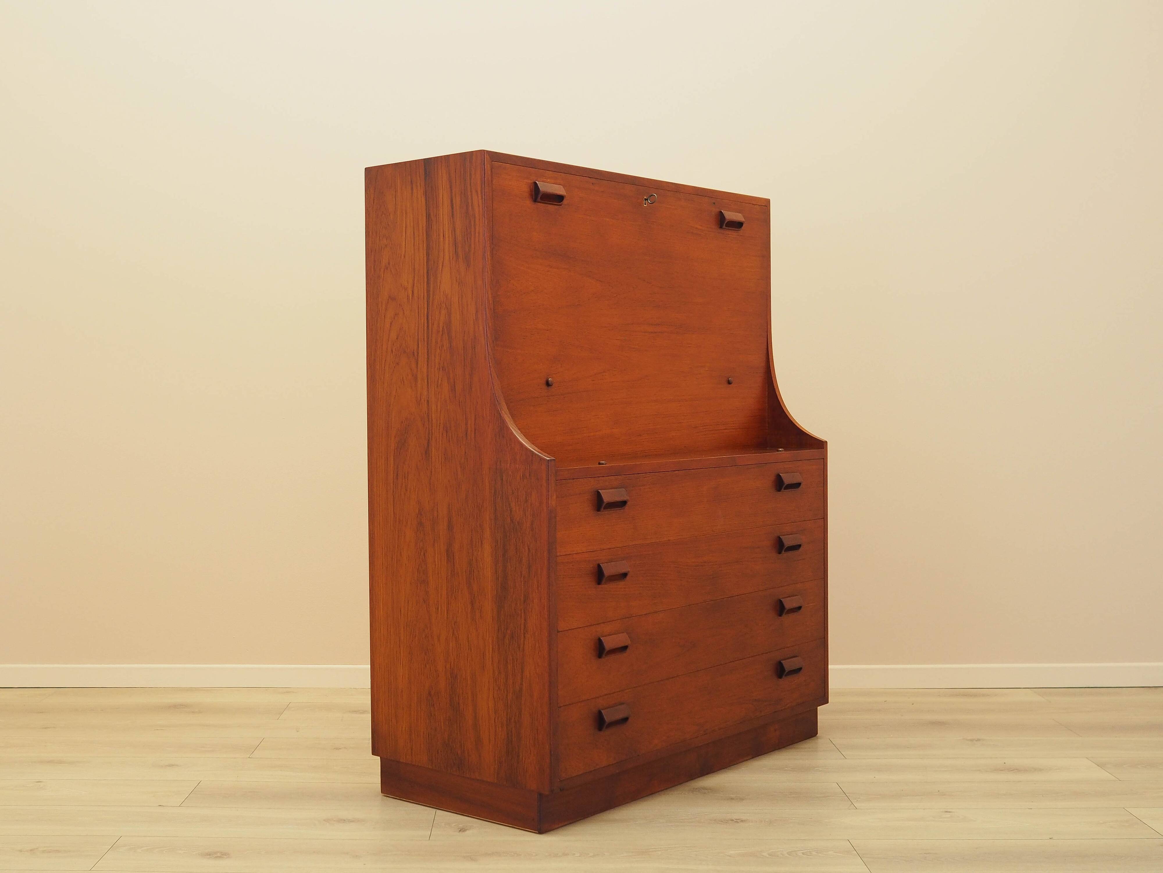 Secrétaire en teck, design danois, années 1960, designer : Børge Mogensen