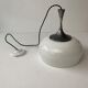 Old vintage opaline bell pendant lamp
