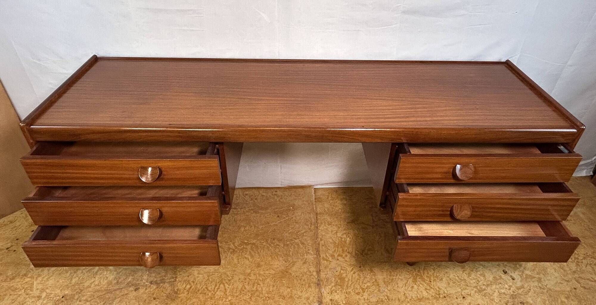 Mid-Century Retro Vintage Teak Desk by White & Newton (1960s)